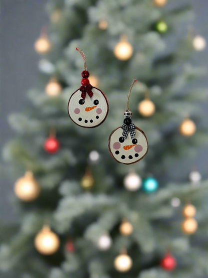 Snowman Face Ornaments