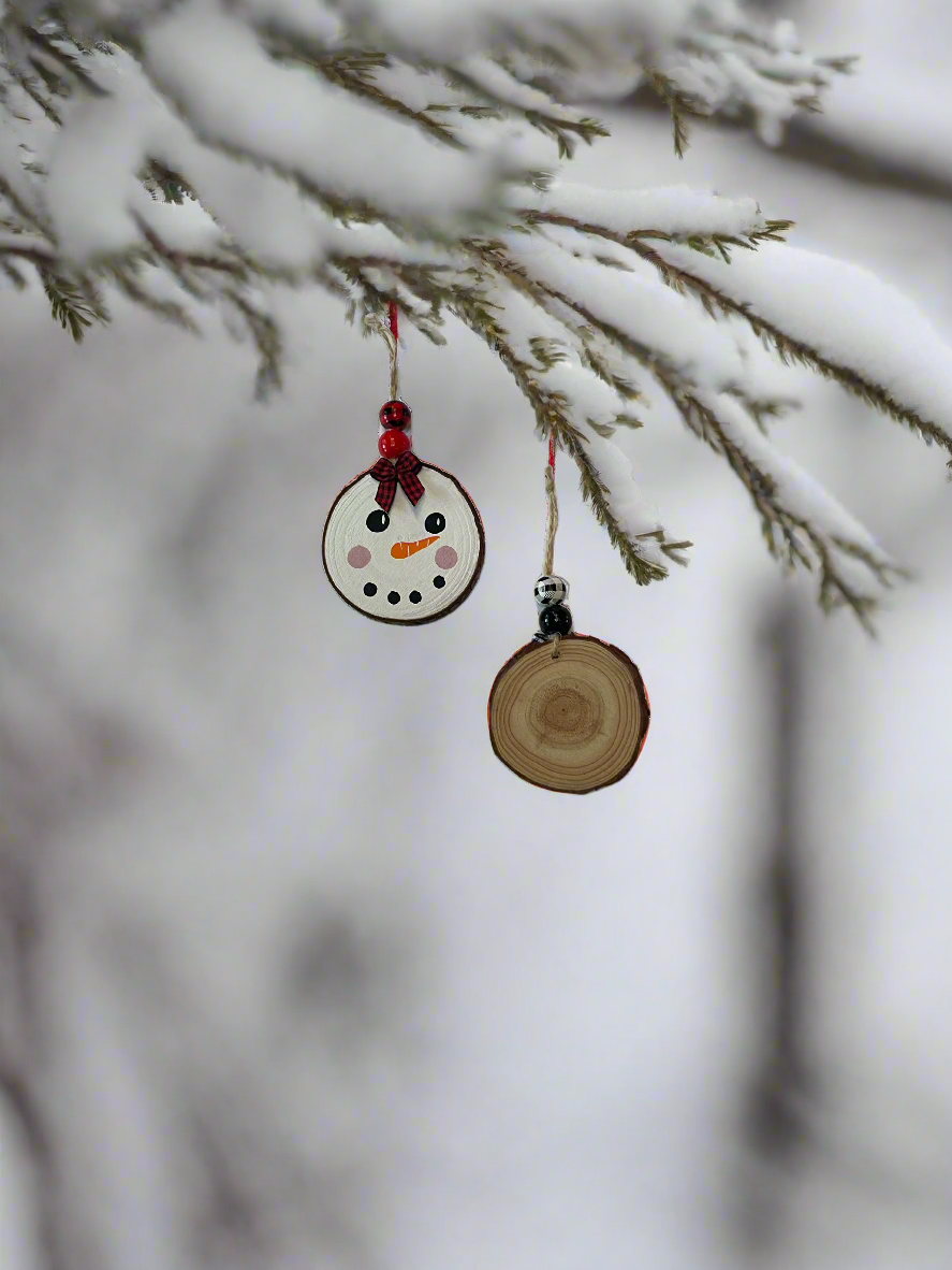 Snowman Face Ornaments