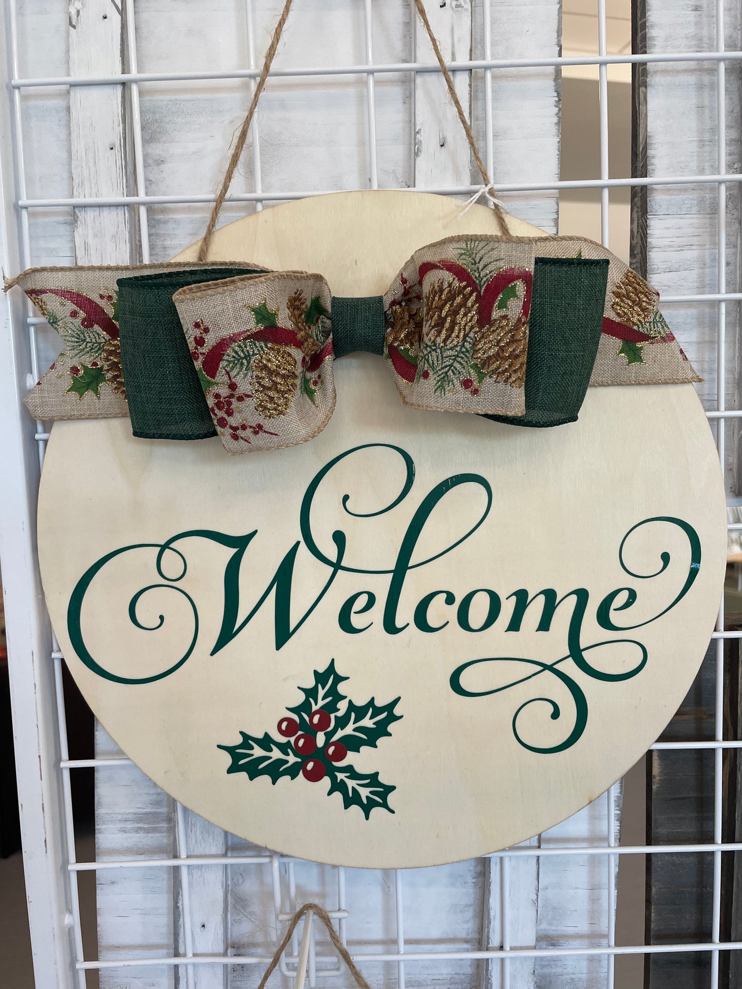 Welcome Sign  - Circle