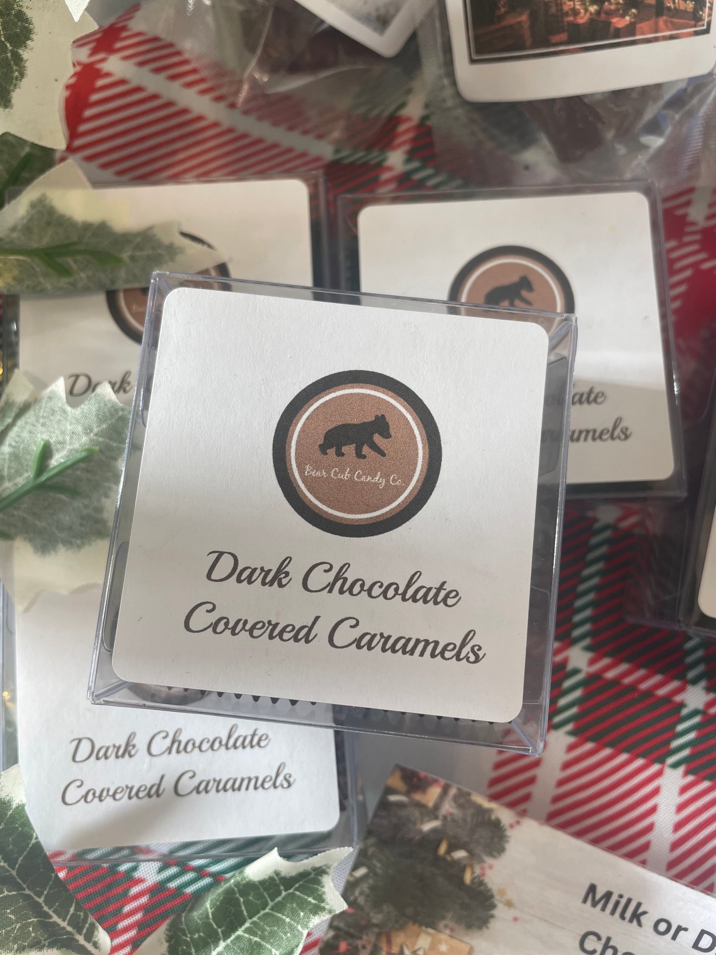 Dark Chocolate covered caramels